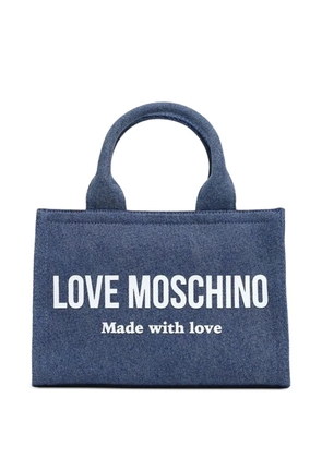 Love Moschino denim tote bag - Blue