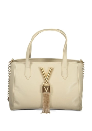 MARIO VALENTINO logo-plaque tote bag - Neutrals