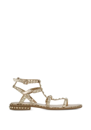 Ash stud-embellished leather sandals - Gold
