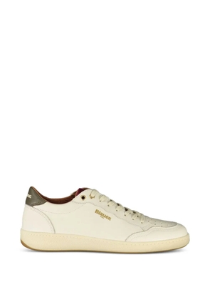 Blauer Murray01-Les perforated leather sneakers - Neutrals