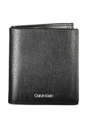 Calvin Klein textured leather wallet - Black
