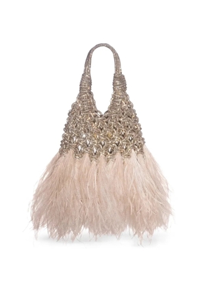 Hibourama Vannifique crystal-embellished tote bag - Gold