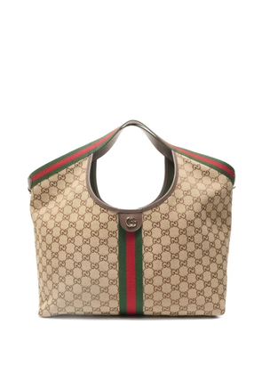 Gucci Pre-Owned 2020 GG Web tote bag - Neutrals