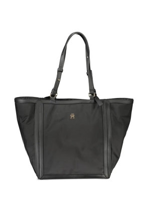 Tommy Hilfiger Julia leather-trim tote bag - Black
