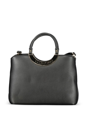 MARIO VALENTINO logo-engraved tote bag - Black