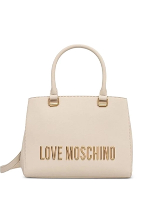 Love Moschino logo-lettering tote bag - Neutrals