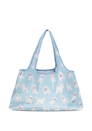 Fiorucci poodle-print tote bag - Blue