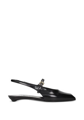 Prada square-toe slingback pumps - Black