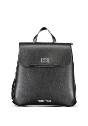 MARIO VALENTINO grained-texture twist-lock backpack - Black