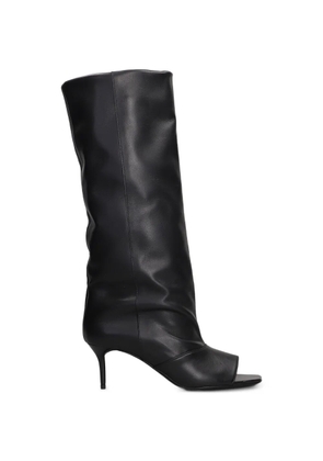 IRO open-toe leather boots - Black