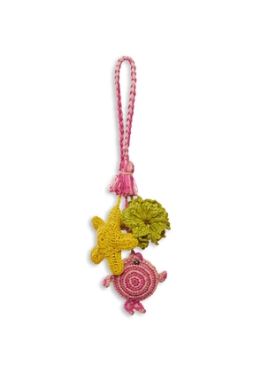 IBELIV raffia starfish bag charm - Pink