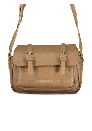 MARIO VALENTINO pebbled buckle-strap shoulder bag - Neutrals