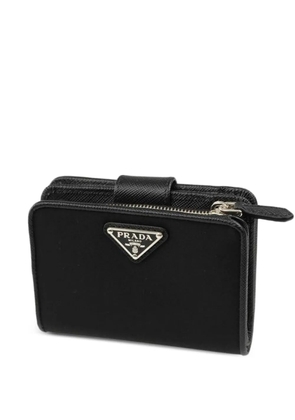 Prada logo-detail wallet - Black