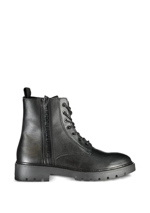Calvin Klein lace-up combat boots - Black
