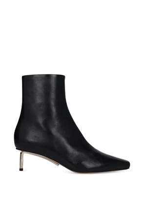 Off-White geometric-heel pointed-toe ankle boots - Black