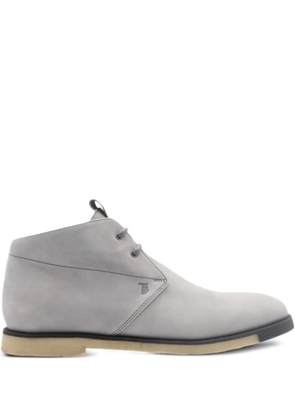 Tod's leather desert boots - Blue