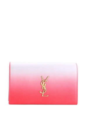 Saint Laurent Pre-Owned Classic Monogram Degrade Leather Large clutch bag - Pink