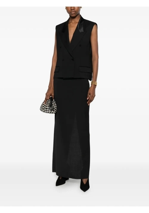 MARSEM high-waisted maxi skirt - Black