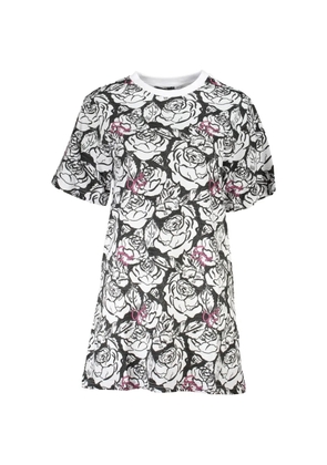 Cavalli Class printed cotton mini dress - White