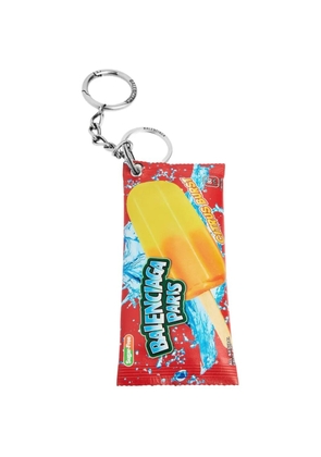 Balenciaga snack-pouch keyring - Red