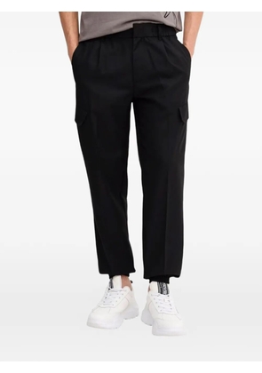 Armani Exchange pleat-detail cargo pants - Black