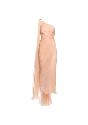 Maria Lucia Hohan Florencia plissé one-shoulder gown - Pink