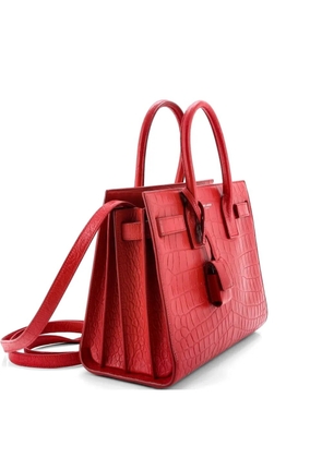 Saint Laurent Pre-Owned Sac de Jour NM Bag Crocodile Embossed Leather Baby tote bag - Red