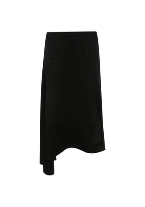 Victoria Beckham asymmetric midi skirt - Black