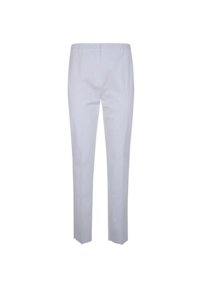 Max Mara pressed-crease trousers - White