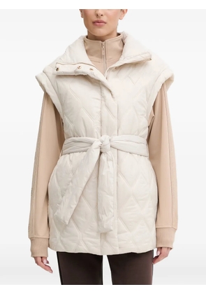 GUESS USA quilted-design belted gilet - Neutrals