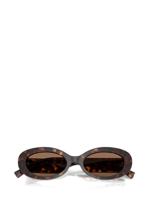 Dolce & Gabbana Eyewear Devotion oval-frame sunglasses - Brown