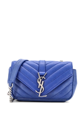 Saint Laurent Pre-Owned Classic Monogram Matelasse Chevron Leather Baby crossbody bag - Blue