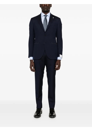 VELA SHOP long-sleeve spread-collar shirt - Blue