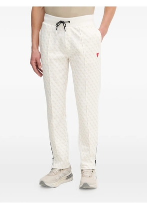 GUESS USA patterned track pants - White