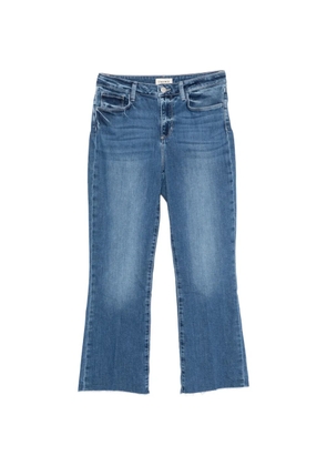 L'Agence faded raw-cut jeans - Blue