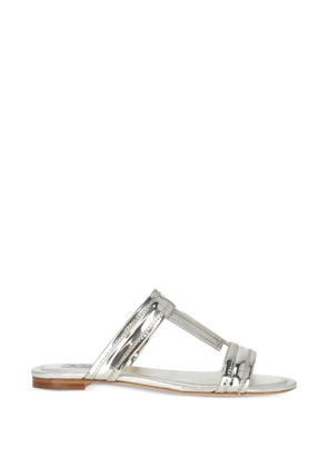 Tod's cushioned leather sandals - Silver