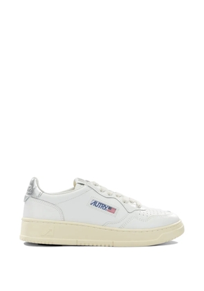 Autry Medalist metallic-effect sneakers - White