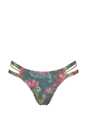 Del Maar Ceiri floral bikini bottoms - Green