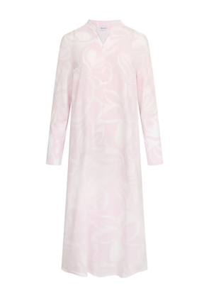Rochas v-neck floral nightdress - Pink