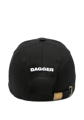 DAGGER slogan-embroidered baseball cap - Black