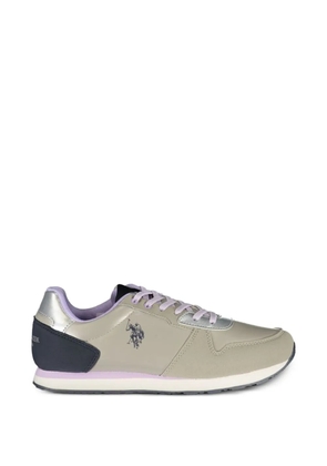 U.S. POLO ASSN. metallic panelled sneakers - Neutrals