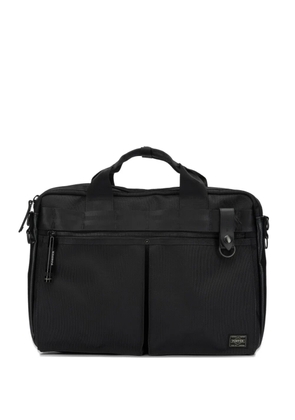 Porter-Yoshida & Co. Heat logo-patch briefcase - Black