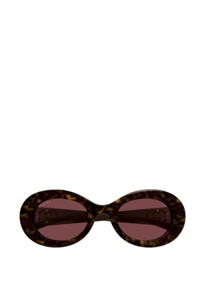 Gucci Eyewear oval-frame sunglasses - Brown