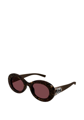Gucci Eyewear oval-frame sunglasses - Brown