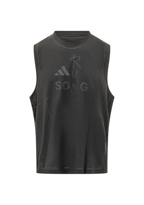 adidas logo-print tank top - Grey