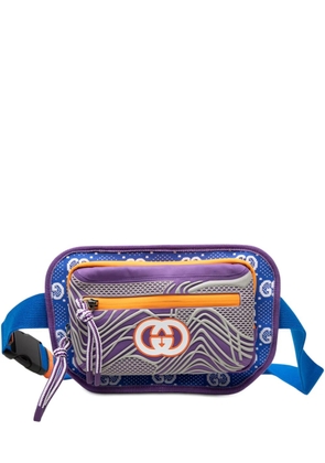 Gucci Pre-Owned 2016-2025 GG Nylon and Rubber belt bag - Blue