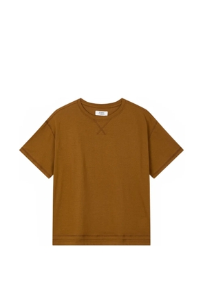 TOMBOY back-print logo-detail T-shirt - Brown