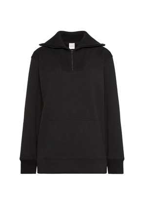 Calvin Klein oversized zip-collar sweatshirt - Black