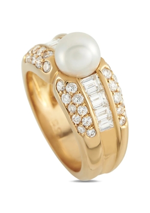 Cartier pearl and diamond ring - Gold