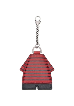 Marge Sherwood Peanuts striped charm - Red